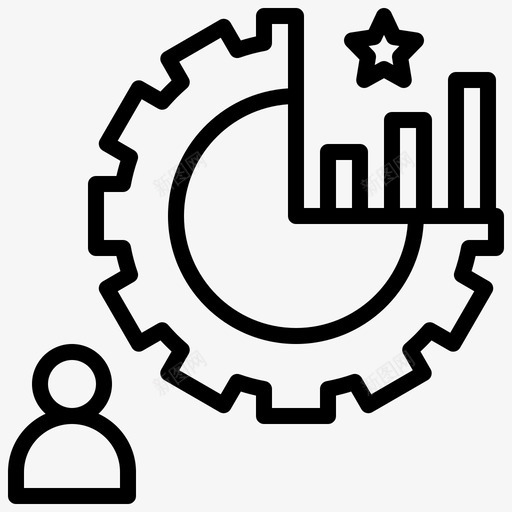 绩效业务管理图标svg_新图网 https://ixintu.com 业务 优化 管理 统计 绩效