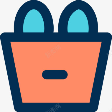 购物篮超级品牌线性颜色图标图标