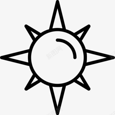 太阳热电能图标图标