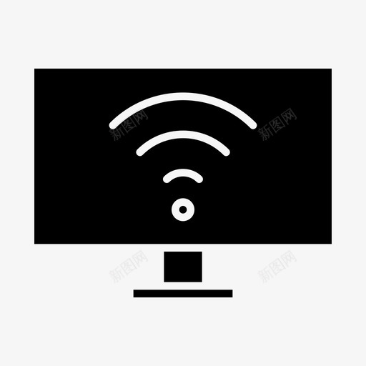 计算机信号显示器网络图标svg_新图网 https://ixintu.com 信号 假日 显示器 标志 标志符 电影院 电视 符号 网络 计算机