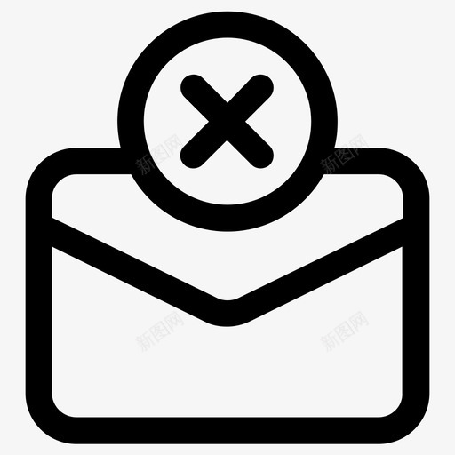 垃圾邮件阻止电子邮件图标svg_新图网 https://ixintu.com 垃圾邮件 电子邮件 诈骗 错误 阻止
