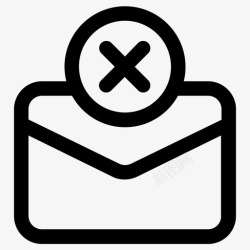 电子诈骗垃圾邮件阻止电子邮件图标高清图片