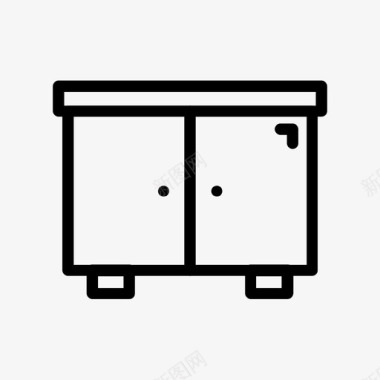 橱柜家具内饰图标图标