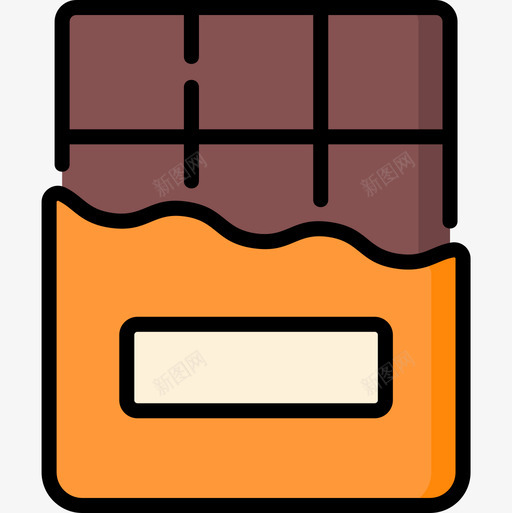 巧克力甜点和糖果8线性颜色图标svg_新图网 https://ixintu.com 巧克力 甜点和糖果8 线性颜色