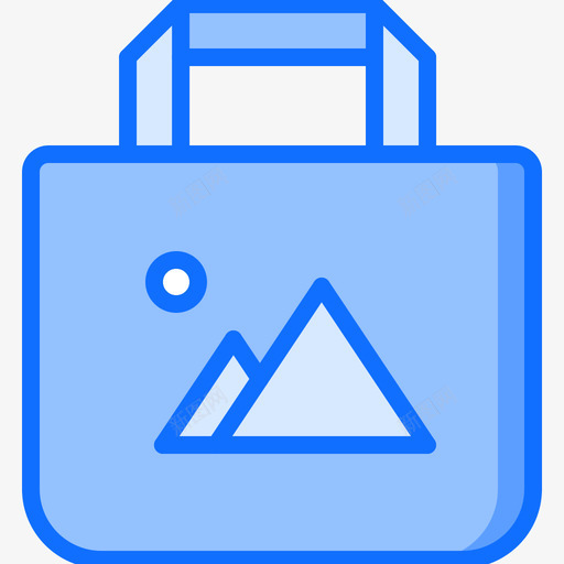 袋子品牌8蓝色图标svg_新图网 https://ixintu.com 品牌 蓝色 袋子
