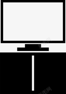 电视和机架橱柜架子图标图标