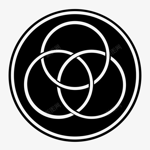 波罗密欧环艺术几何学图标svg_新图网 https://ixintu.com 几何学 波罗密欧环 神圣的 神秘学 艺术