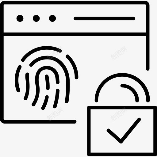 指纹扫描仪生物识别身份证图标svg_新图网 https://ixintu.com 密码 指纹扫描仪 生物识别 身份证