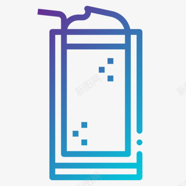 冰沙饮料32梯度图标图标