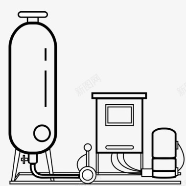 定压补水箱图标