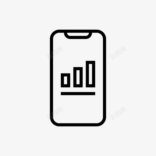 股票应用程序酒吧图标svg_新图网 https://ixintu.com 像素 完美 应用程序 移动 股票 酒吧 金融