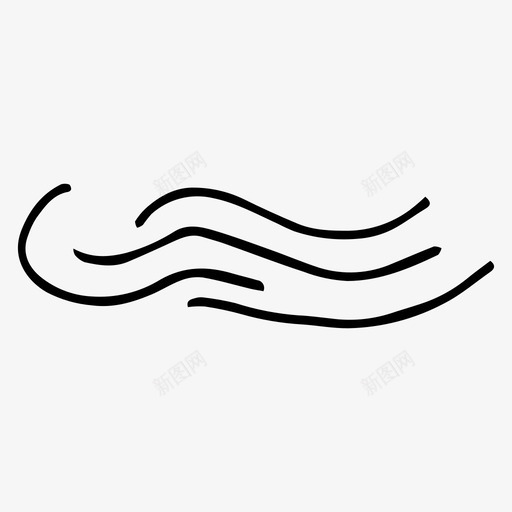 海浪手绘海洋图标svg_新图网 https://ixintu.com 大海 手绘 海洋 海浪