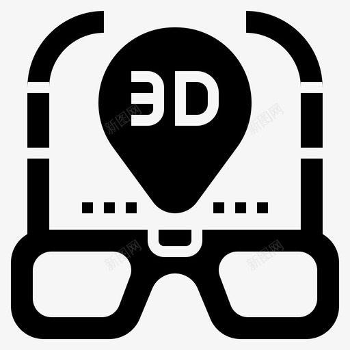 3d眼镜音乐和多媒体7字形图标svg_新图网 https://ixintu.com 3d 多媒体 字形 眼镜 音乐