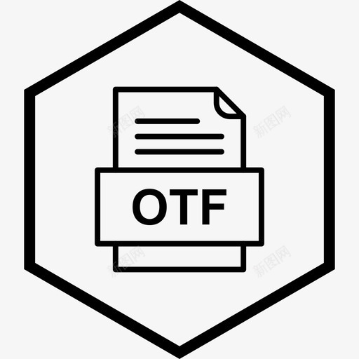 otf文件文件文件类型格式图标svg_新图网 https://ixintu.com 41种文件格式 otf文件文件 文件类型 格式