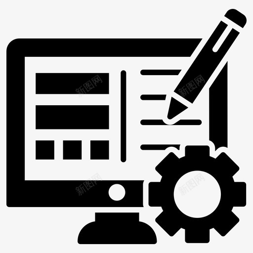 网页计算机图形学网页艺术图标svg_新图网 https://ixintu.com 游戏开发和网站应用字形矢量图标集 网站设计 网页开发 网页艺术 网页设计 计算机图形学