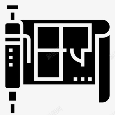 蓝图建筑师图标图标