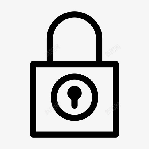 锁定安全粗体用户界面图标svg_新图网 https://ixintu.com 图标 安全 用户界面 粗体 锁定