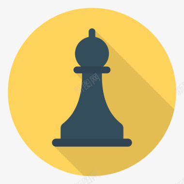 国际象棋数字营销136循环图标图标