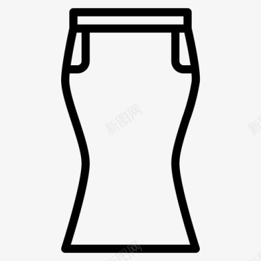 裙子衣服120直线型图标图标