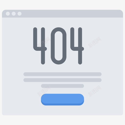 404错误网站7扁平图标svg_新图网 https://ixintu.com 扁平 网站 错误