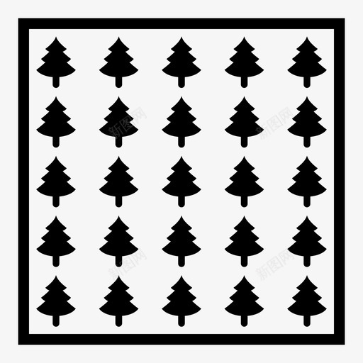 图案几何图案新年图标svg_新图网 https://ixintu.com 几何 图案 新年 松树 瓷砖