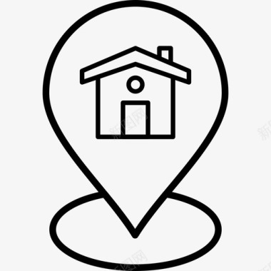 主页谷歌地图房子图标图标