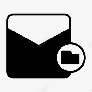 邮件信封文件夹图标图标