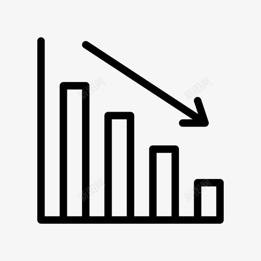 减少图表数学图标svg_新图网 https://ixintu.com 减少 图表 数学 统计 财务线字形图标