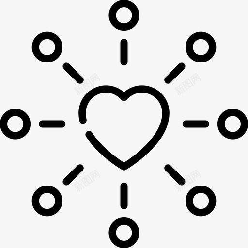 心脏伦理5直系图标svg_新图网 https://ixintu.com 伦理 心脏 直系