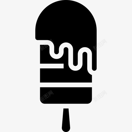 冰淇淋夏季76填充图标svg_新图网 https://ixintu.com 冰淇淋 填充 夏季
