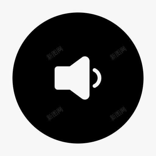 降低音量扬声器扬声器按钮图标svg_新图网 https://ixintu.com 媒体 扬声器 按钮 视频 降低 音量
