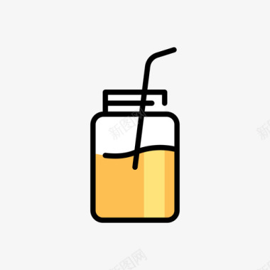排毒饮料20原色图标图标