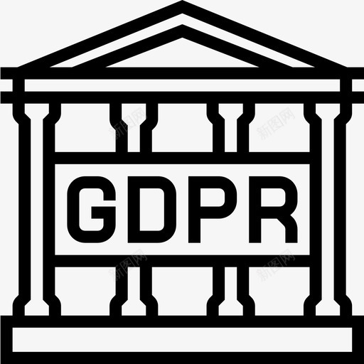 GDPR数据保护19概要图标svg_新图网 https://ixintu.com GDPR 保护 数据 概要