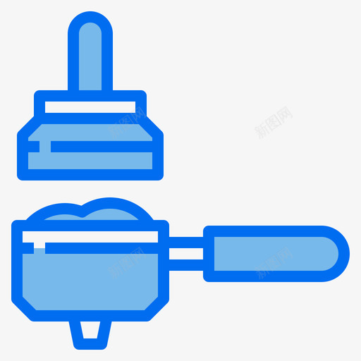 坦普尔咖啡店108号蓝色图标svg_新图网 https://ixintu.com 108号 咖啡店 普尔 蓝色