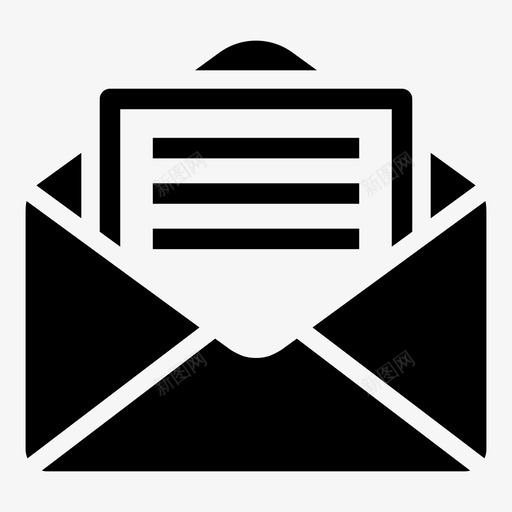 邮寄电子邮件信封图标svg_新图网 https://ixintu.com 信件 信封 标志 标志符 用户界面 电子邮件 符号 邮寄