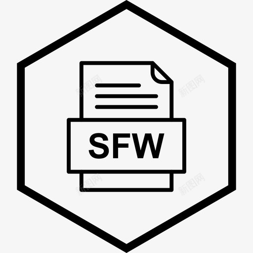 sfw文件文件文件类型格式图标svg_新图网 https://ixintu.com 41种文件格式 sfw文件文件 文件类型 格式