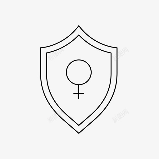 保护女性权利女性主义保护图标svg_新图网 https://ixintu.com 保护 女性 女性主义 权利 权力