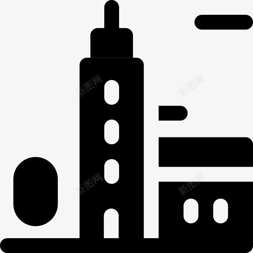 建筑城市元素58填充图标svg_新图网 https://ixintu.com 元素 城市 填充 建筑
