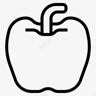 苹果水果和蔬菜1概述图标图标