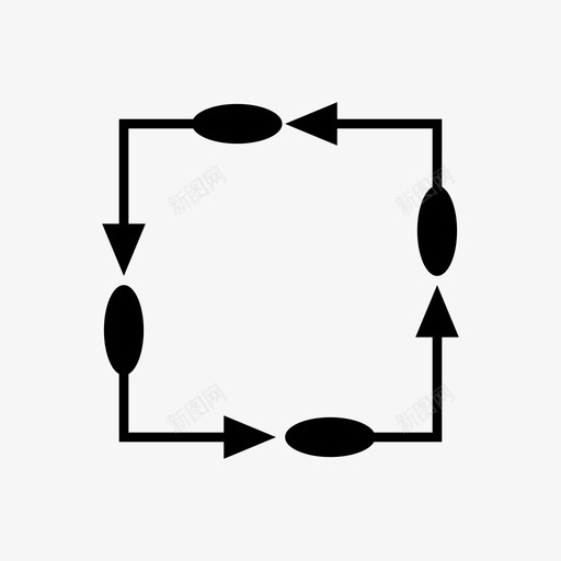 箭方向环图标svg_新图网 https://ixintu.com 方向 箭弓