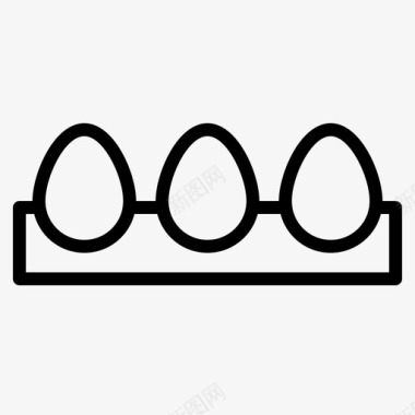 鸡蛋厨师烹饪图标图标