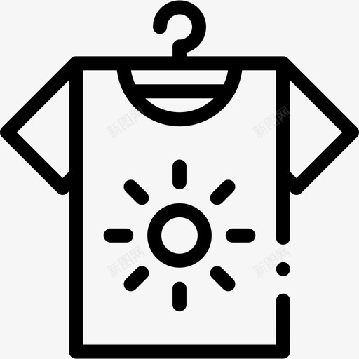 衬衫夏季销售12直筒图标svg_新图网 https://ixintu.com 夏季 直筒 衬衫 销售