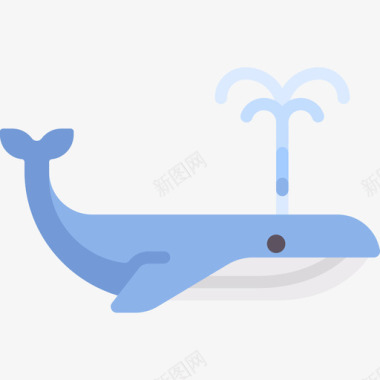 鲸鱼北极15扁平图标图标