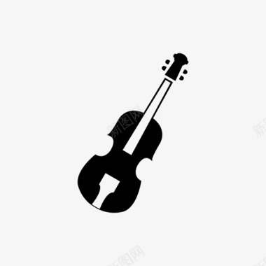 小提琴填充小提琴乐器图标图标
