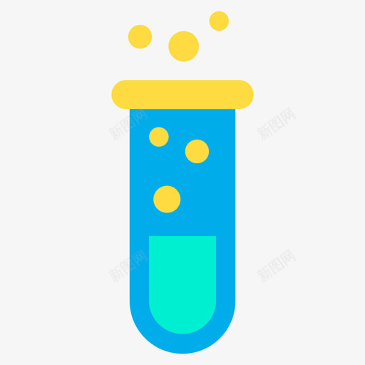 试管科学99扁平图标svg_新图网 https://ixintu.com 扁平 科学99 试管