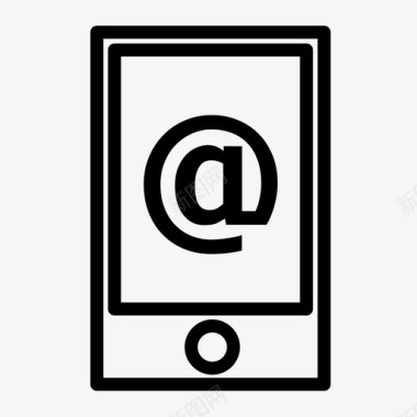 苹果iphone电子邮件手机图标图标