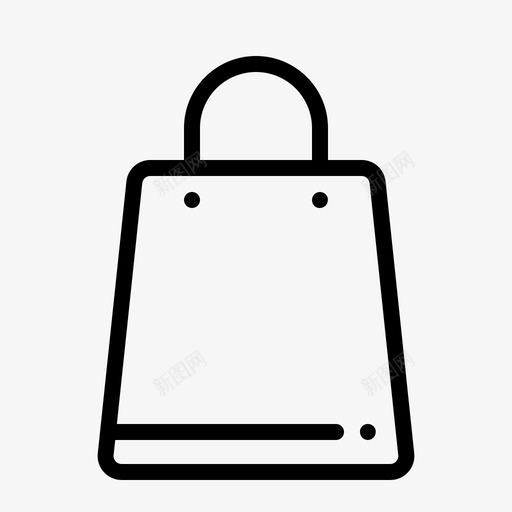 购物袋用户界面用户界面和用户界面基本轮廓图标svg_新图网 https://ixintu.com 基本 用户界面 购物袋 轮廓