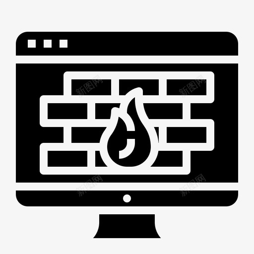 数据防火墙互联网保护图标svg_新图网 https://ixintu.com 互联网 保护 安全 数据防火墙 网络和黑客固体0519