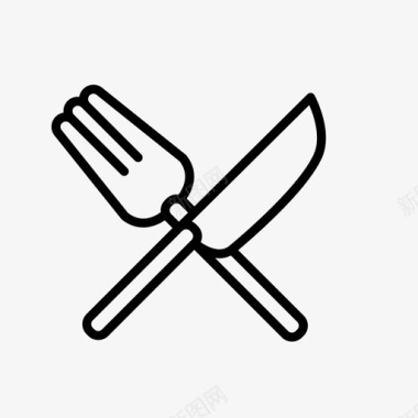 匙刀餐具叉子图标图标