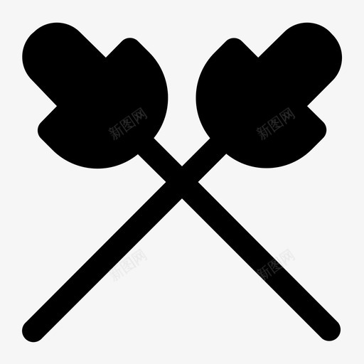 击剑体育锻炼图标svg_新图网 https://ixintu.com 体育 体育雕文 击剑 自卫 锻炼